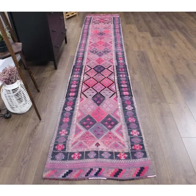 Turkish Handmade Wool Runner 77x395