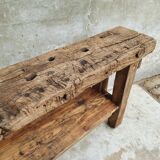 Workbench oak side table 19th century
