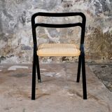 Series of 4 cane chairs by Giorgio Cattelan for Cidue,