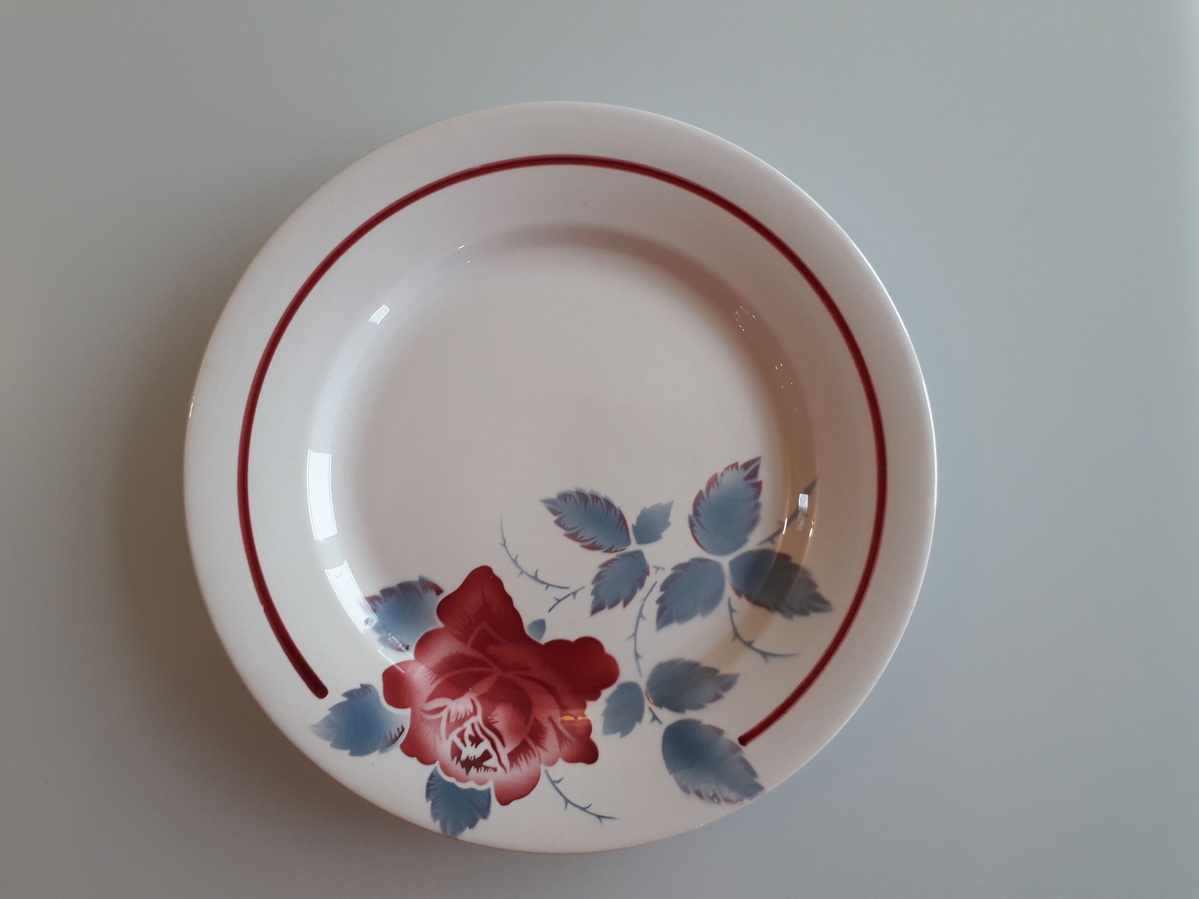 Set of 5 plates digoin, sarreguemine, model sobral