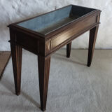 1900 indoor planter in beech and zinc