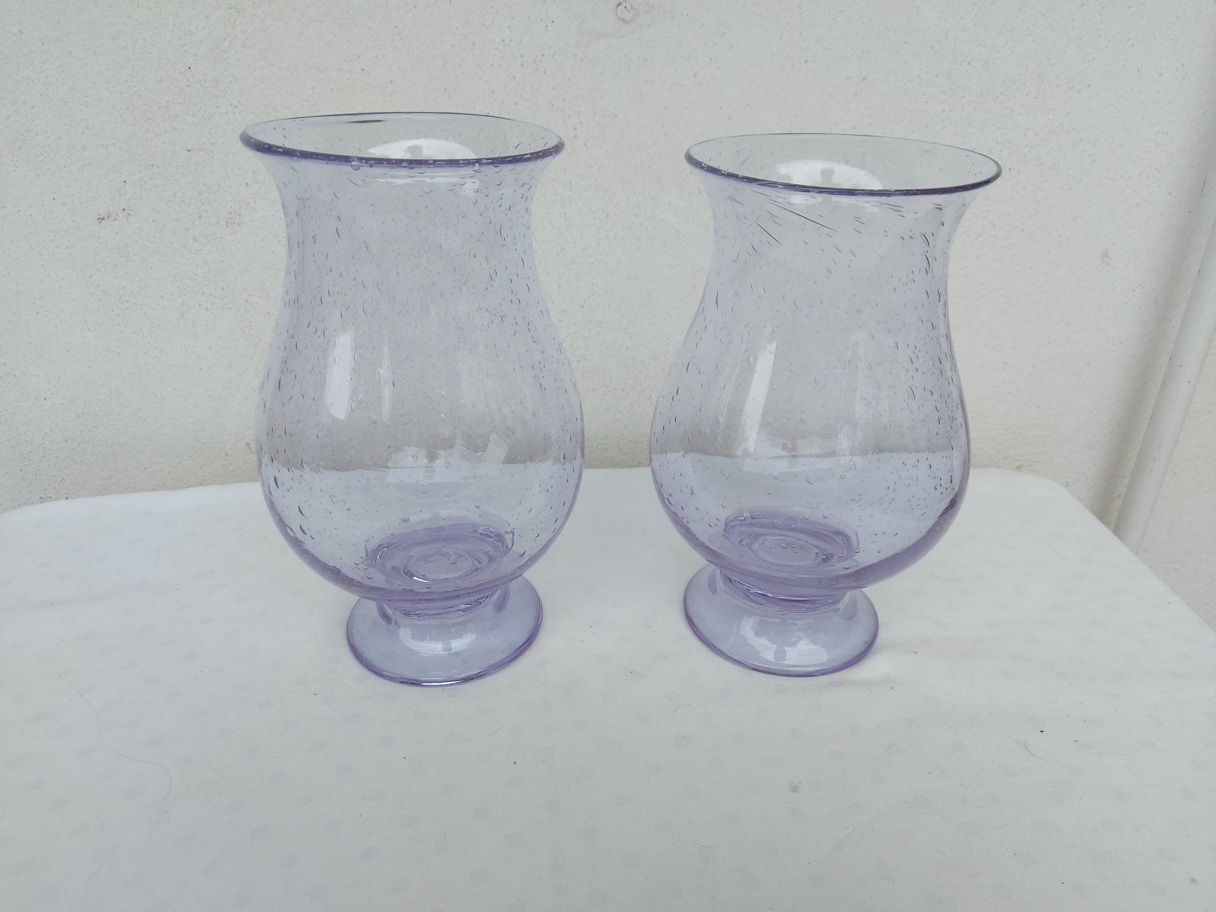 Large vase, photophore Biot ( purple )