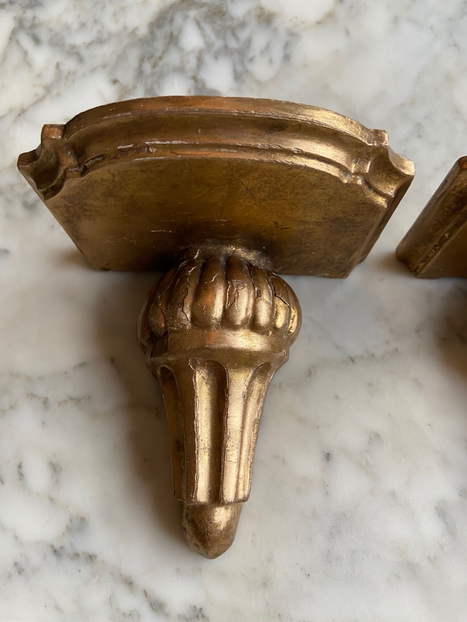 Pair of wall shelves