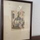 Two small framed prints representing Nantes