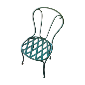 Chaise de jardin en fer forgé