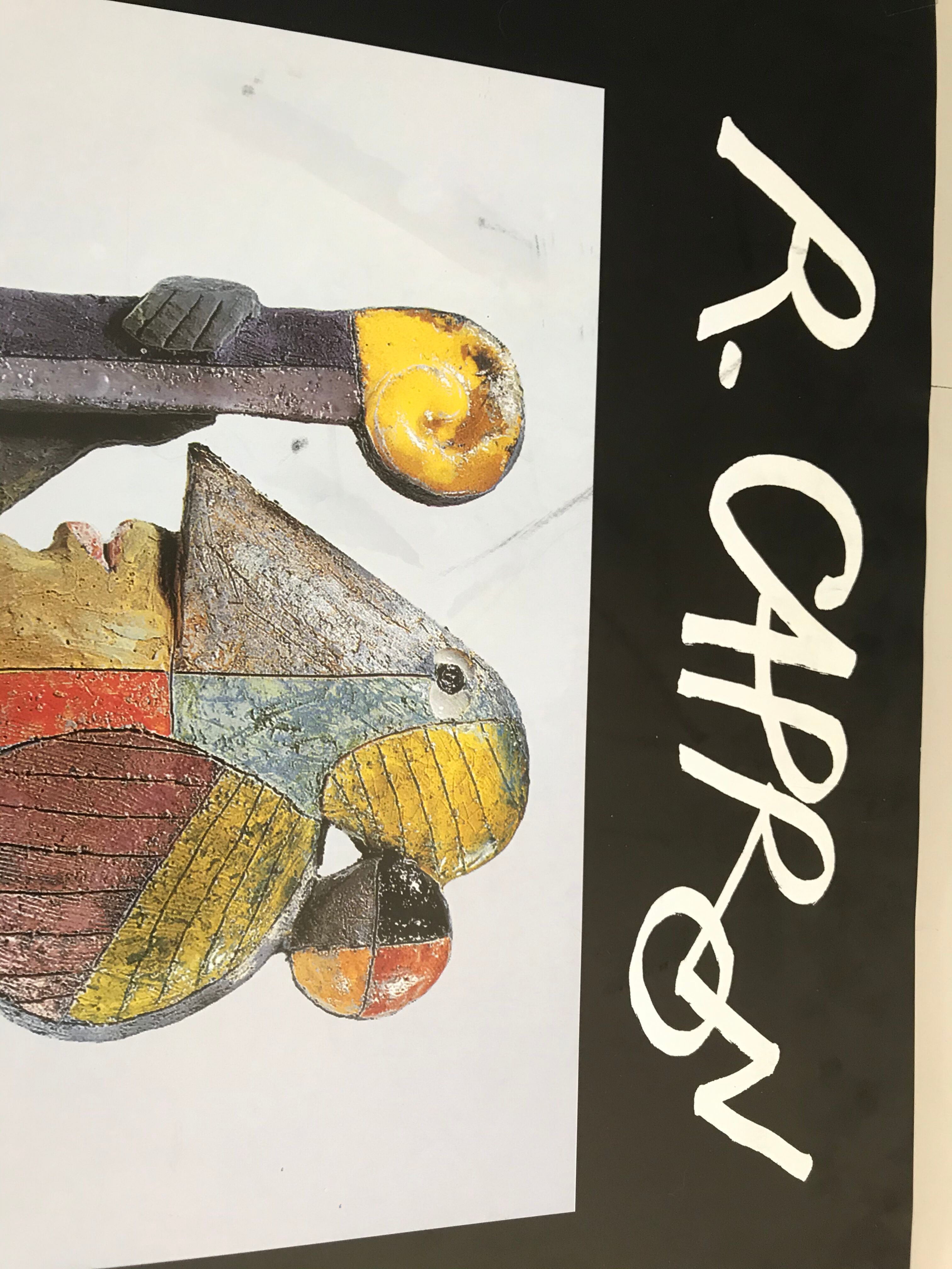 Roger Capron vintage exhibition poster