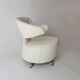 Canta and Aki swivel chairs in leather by Toshiyuki Kita for Cassina