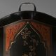 19th Century black Art Nouveau Fire Screen, Belgium