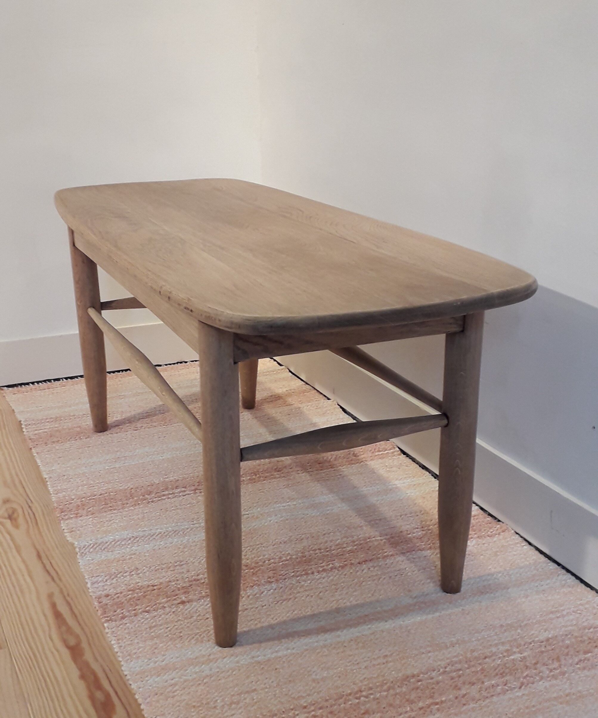 Solid oak coffee table