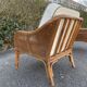 Paire de fauteuils en rotin et cannage