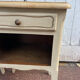 Paire chevets style Louis XV blanc bois brut