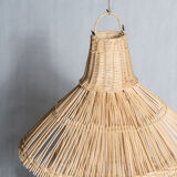 Rattan pendant lamp or light in the shape of an Asian lantern