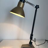 Vintage 1950s industrial lamp, Super Chrome champagne finish - 55 cm