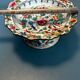 Pair of footed bowls in Canton enamel – China – floral decoration - F