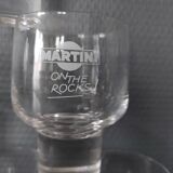 6 verres martini on the rocks