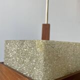 Teak and perspex pendant light from the 60s