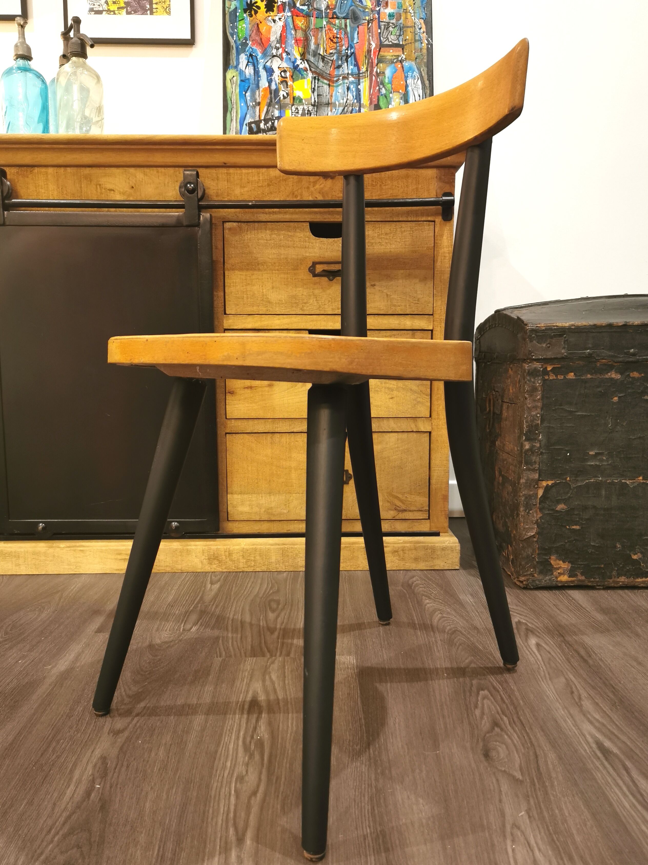 Series of 6 chairs bistro Baumann and Luterma