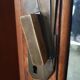 Art Deco wardrobe with elm magnifying glass dome and oak