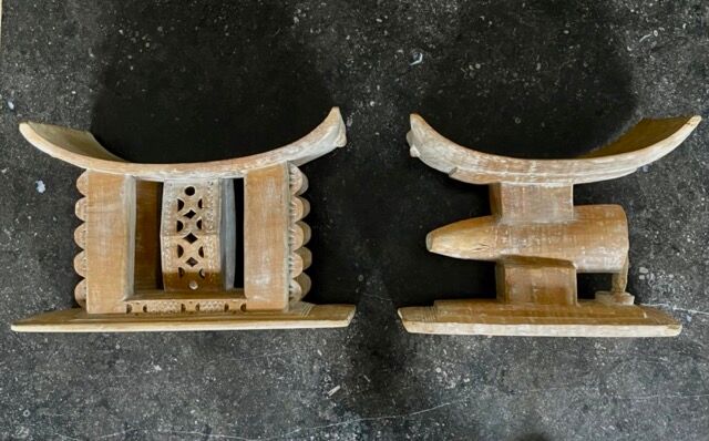 Ashanti stool pair (Ghana)
