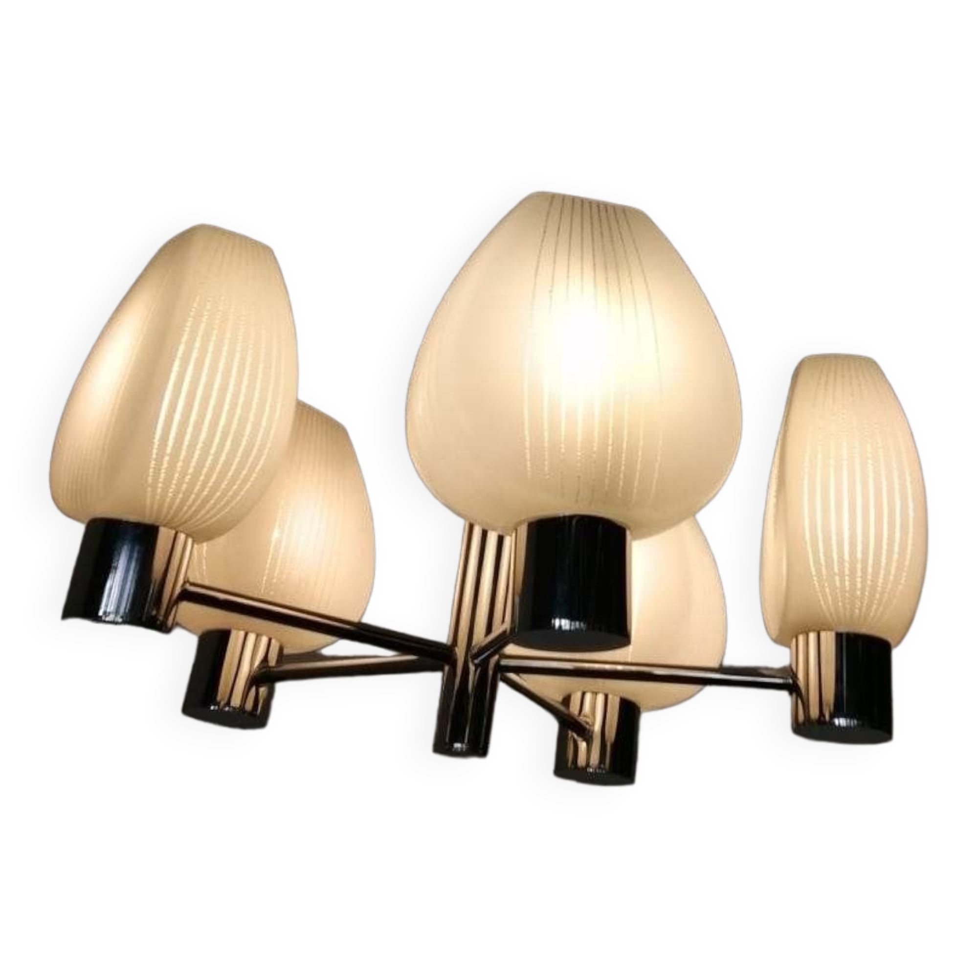 5-spoke chandelier 70s