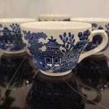4 English porcelain cups