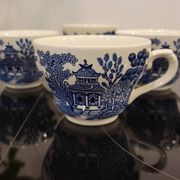 4 English porcelain cups