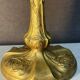 Beautiful and old oil lamp in gilded bronze, attributed to Georges Leleu