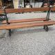Banc de jardin public de la ville de Paris