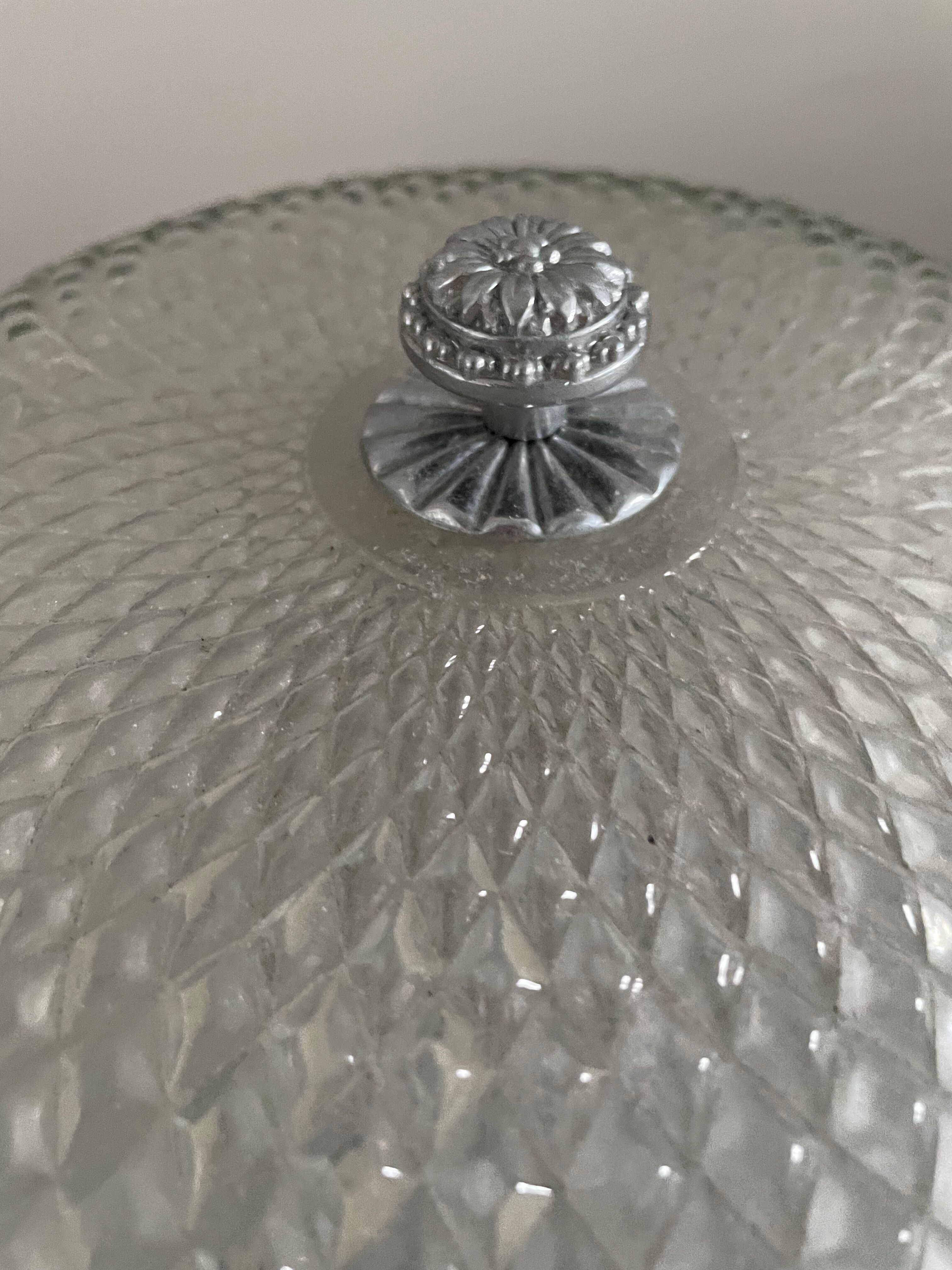 Chiseled glass ceiling lamp