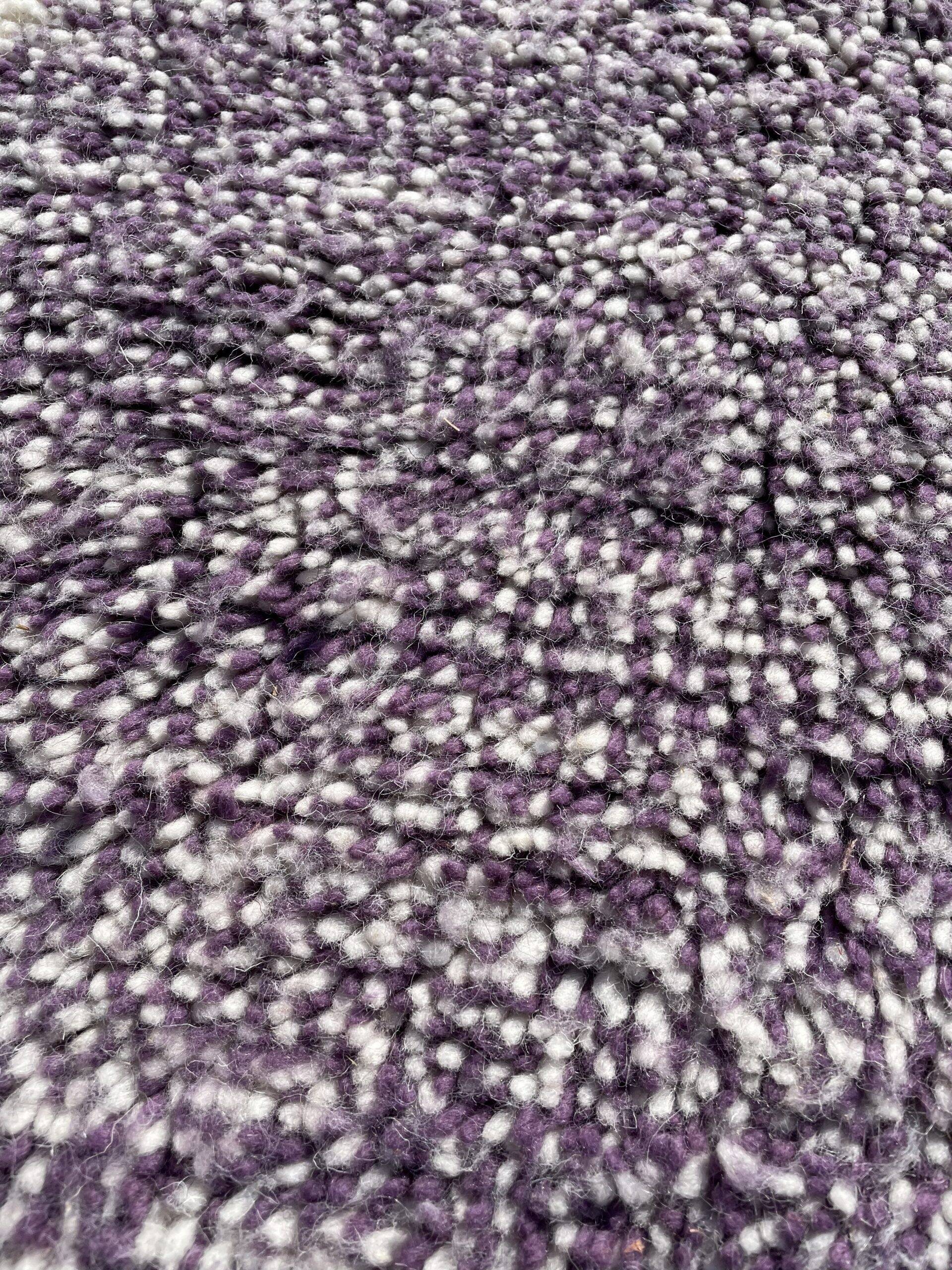 Tapis violet En laine naturel tissé à la main taille 250cmx150cm