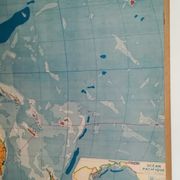 Geographical school Oceania Delagrave 60s map
