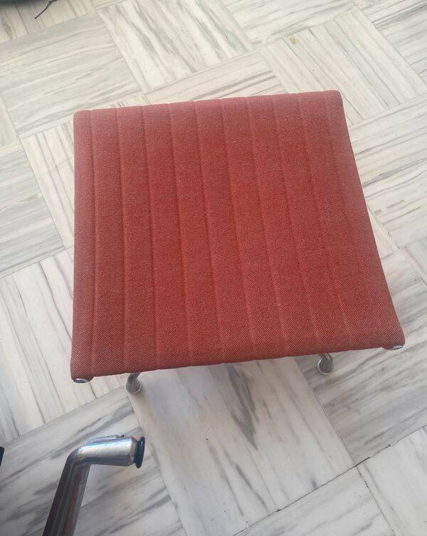 Vitra armchair and footrest set