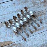 Set of 12 dessert spoons, Pompadour model, Christofle Goldsmiths