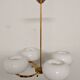 Arlus chandelier with 4 brass lights from the 50s/60s