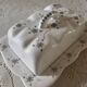 Handcrafted floral earthenware butter dish from the 1970s – Artisan production