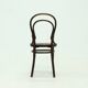 Antique Thonet Bistro Chair with Decorative Legs and Perforated Seat 1920s