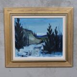 Nils ingvar walterström (1929-1988), swedish modern painting, 1960s, oil on canvas, framed