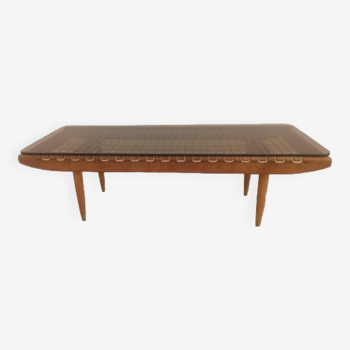 Très belle table basse par Georges Tigien, 1960s