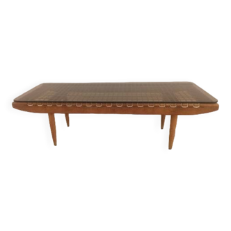 Très belle table basse par Georges Tigien, 1960s