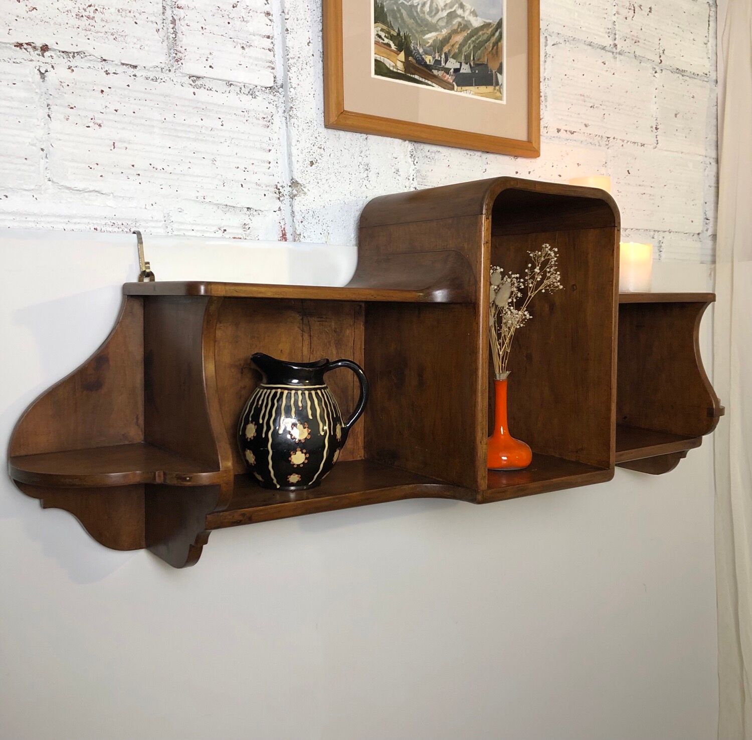 Antique wooden shelf