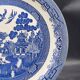 Large blue and white English plate – Chinoiserie decoration – Churchill Home