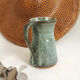 Glazed terracotta pitcher