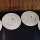 4 assiettes creuses en Terre de Fer Longwy modèle "Suzanne"
