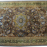 Authentic Persian carpet kork Ghom 205cm x 140cm