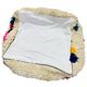 Berber floor cushion, Beni ouarain, Boujaad, Azilal Moroccan pouf pure wool 60 x 60 x 20 cm