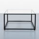 Coffee table of Italian architectural design of the 1960s