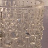 Brutalist crystal vase 1970