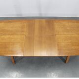 Table à manger extensible en chêne des années 1960, Allemagne