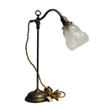 40's metal verre bureau lamp