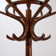 Vintage curved wooden parrot coat rack